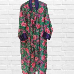 2/$25 Vintage Victoria's Secret Robe Pink Green